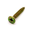 Senkkopfschraube für Spanplatte PZ, gelb 4 x 33 mm