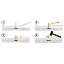 VOREL Pflaster-Nivellierfuß (100 Stück)