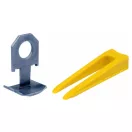 VOREL Pflaster-Nivellierset 100-teilig (50 Sockel + 50 Keile)