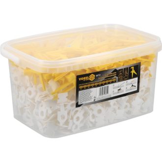   VOREL Fliesennivellierset 1 mm (700 Unterlagen + 200 Keile + Zange)