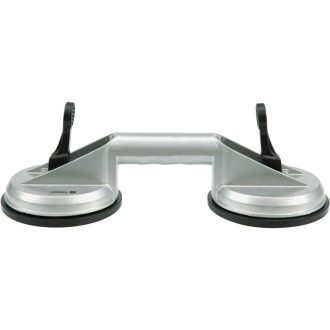VOREL Glasplattenklemme doppelt Aluminium 2 x 115 mm 70 kg