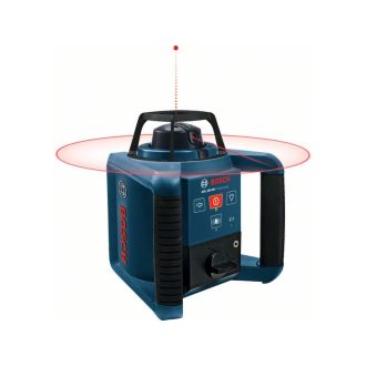   BOSCH Rotationslaser selbstnivellierend (rot) GRL250 HV + RC1 Fernbedienung IP54