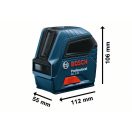 BOSCH Kreuzlinienlaser rot, selbstnivellierend GLL 2-10 (Innenbereich) IP54
