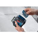 BOSCH Kreuzlinienlaser grün GLL 80-33CG im Koffer (1 x 3,0 Ah Akku + USB-C Kabel) IP65