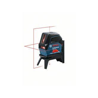   BOSCH Selbstnivellierender Kreuzlinien- und Punktlaser rot GCL 2-15 + RM1 Halter + Zieltafel + Tasche IP54