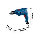 BOSCH Schlagbohrmaschine GSB 600 + 100-teiliges Zubehörset im Koffer / 600 W
