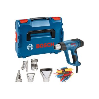   BOSCH Heißluftgebläse mit LCD-Display GHG 23-66 im L-BOXX + Düsen-Set / 2300 W