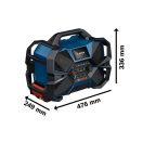 BOSCH Akku-Radio/Lader 12V / 18V GPB 18VH-6 SRC (DAB+, Bluetooth, FM und AUX) IP 54