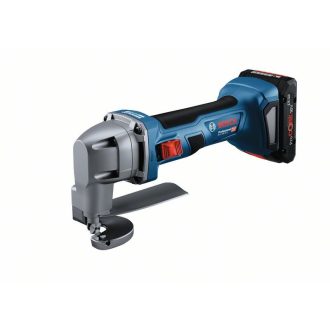   BOSCH GSC 18V-16 E Akku-Blechschere (2 x Akku ProCORE18V 4,0 Ah, Schnellladegerät GAL 18V-40, L-BOX