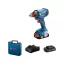 BOSCH Akku-Schlagschrauber GDX 180-LI im Koffer (2 x 2,0 Ah Akkus + Schnellladegerät)