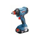 BOSCH Akku-Schlagschrauber GDX 180-LI im Koffer (2 x 2,0 Ah Akkus + Schnellladegerät)