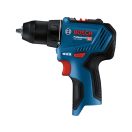 BOSCH Akku-Bohrschrauber GSR 12V-30 in Tasche + Zubehörsets (2 x 2,0 Ah Akku + Schnellladegerät)