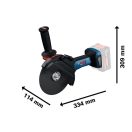 BOSCH EXPERT Akku-Winkelschleifer 180 mm EXWS18V-180P (ohne Akku und Ladegerät) im L-BOXX