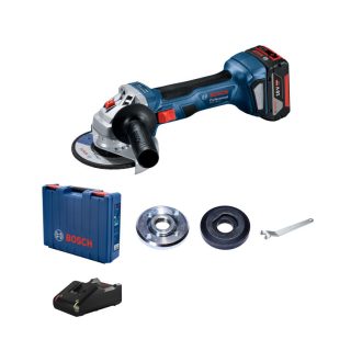   BOSCH Akku-Winkelschleifer 125 mm GWS 180-LI im Koffer (1 X 4,0 Ah Akku + Schnellladegerät)