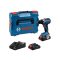 BOSCH Akku-Bohrschrauber GSR 18V-65 im L-BOXX (2 x 4,0 Ah Akku + Ladegerät)