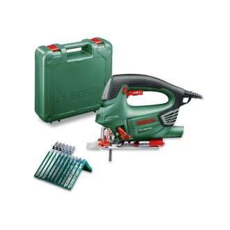   BOSCH Stichsäge PST 900 PEL im Koffer mit Bügelgriff / 620 W + 10-teiliges Sägeblatt inkl.