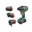 BOSCH AdvancedDrill 18 Akku-Bohrschrauber + Bohrfutteradapter (1 x 2,5 Ah Akku) im Koffer