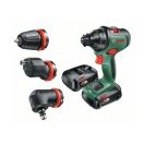 BOSCH AdvancedDrill 18 Akku-Bohrschrauber + Adapter (2 x 2,5 Ah Akkus) im Koffer