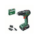 BOSCH Akku-Schlagbohrschrauber UniversalImpact 18V-EC 60 Nm im Koffer (1 x 2,0 Ah Akku + Ladegerät)