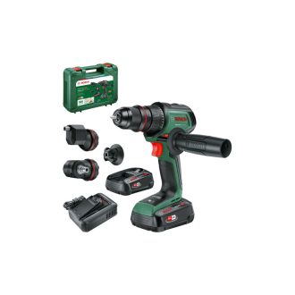   BOSCH Akku-Bohrschrauber AdvancedDrill 18V-80 Quicksnap + Adapter 78 Nm (2 x 2,5 Ah Akku + Ladegerät