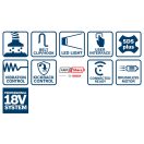 BOSCH Akku-Bohrhammer GBH 18V-28 C in L-BOXX 3,3 J (2 x 8,0 Ah Akkus + Schnellladegerät)