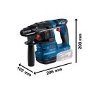 BOSCH Akku-Bohrhammer GBH 185-LI im Koffer (1 x 4,0 Ah Akku + Schnellladegerät) SDS-Plus
