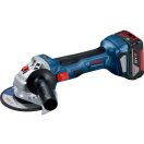 BOSCH Akku-Winkelschleifer GWS 180-LI + Akku-Bohrhammer GBH 180-LI (2 x 4,0 Ah Akkus + Ladegerät) XL