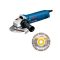 BOSCH Winkelschleifer 125 mm GWS 1400 mit Sanftanlauf / 1400 W + Diamanttrennscheibe