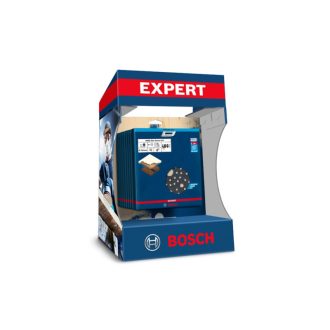   BOSCH EXPERT Schleifgitter-Set mit Klettverschluss, 7-teilig, 150 mm (10 Stück) für Theken-Display
