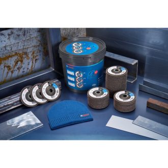   BOSCH Lamellenschleifer im Eimer + Wintermütze X551 (40 Stück)