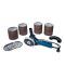 BOSCH Winkelschleifer-Set 125 mm GWS 9-125 / 900 W + Edelstahl-Trennscheibe 125 x 1,0 x 22,2 mm, 400 Stück