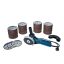 BOSCH Winkelschleifer-Set 125 mm GWS 9-125 / 900 W + Edelstahl-Trennscheibe 125 x 1,0 x 22,2 mm, 400 Stück