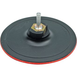 VOREL Klettgummiplatte 125 mm M14 + 6 mm Stiftadapter