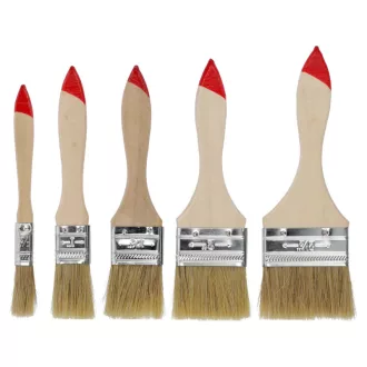 Pinselset mit 5-teiligem Holzgriff 0,5-2,5"