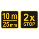 VOREL Maßband 10 mx 25 mm