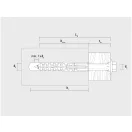 CELO MFR SB Senkbunddübel mit Sechskantkopf und integrierter Unterlegscheibenschraube 10 x 160 mm (4 Stk./