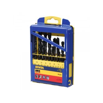   IRWIN Schraubenbohrer-Set 19-teilig HSS PRO zylindrisch (1-10 mm)