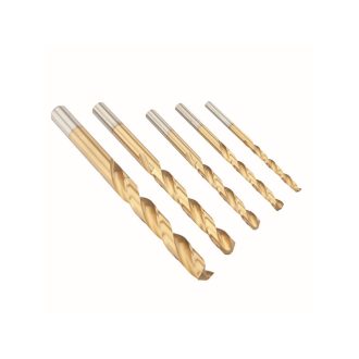   IRWIN Schraubenbohrer-Set 5-teilig HSS TiN zylindrisch (4-5-6-8-10 mm)