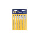 IRWIN Flachholzbohrer-Set 6-teiliger Bit Blue Groove 4x (10-13-16-19-22-25 x 152 mm)