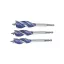 IRWIN Holzbohrer-Set 3-teiliger Bit Blue Groove 6x (20-22-25 mm)