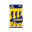 IRWIN Holzbohrer-Set 3-teiliger Bit Blue Groove 6x (20-22-25 mm)