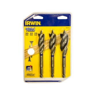   IRWIN Holzbohrer-Set 3-teilig 230 mm Bit Blue Groove Power (20-22-25 mm)