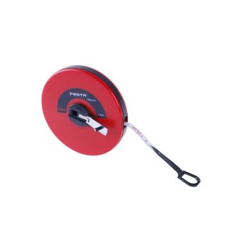 FESTA Maßband 20 m x 14 mm Glasfaser geschlossen