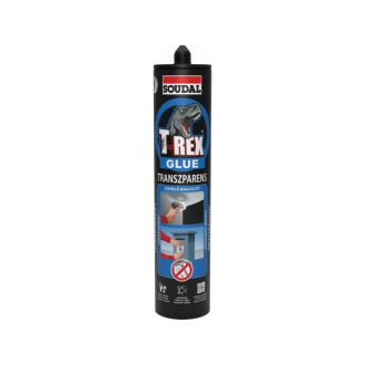  Soudal T-REX transparenter faserverstärkter Klebstoff BLAU 310 g
