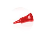 Der Marker fühlte sich rot dünn an