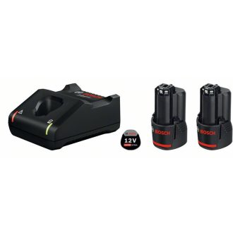   BOSCH Akku-Set GBA 12V / 2 x 2,0 Ah Akku + GAL 12V-40 Schnellladegerät