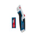 BOSCH Trapezklingenmesser mit einziehbarer Klinge + 10 Ersatzklingen