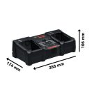 BOSCH EXPERT Akku-Doppel-Ladegerät mit aktiver Kühlung EXAL18V2-320 / 2 x 16 A Ladestrom