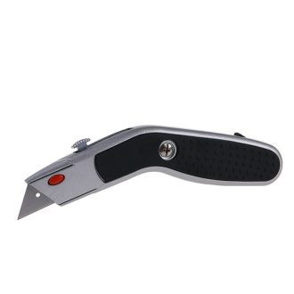   FESTA Trapezklingenmesser (Delfin) gummierter Griff (mit Klingenhalter)