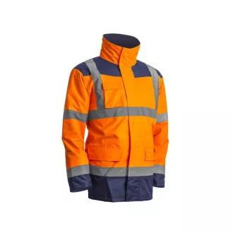   COVERGUARD KANATA Arbeitsschutzjacke 4 in 1 Hi-Vis Orange/Blau Größe XXL